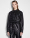 KSUBI Voyager Shacket Black Leather Mens Apparel